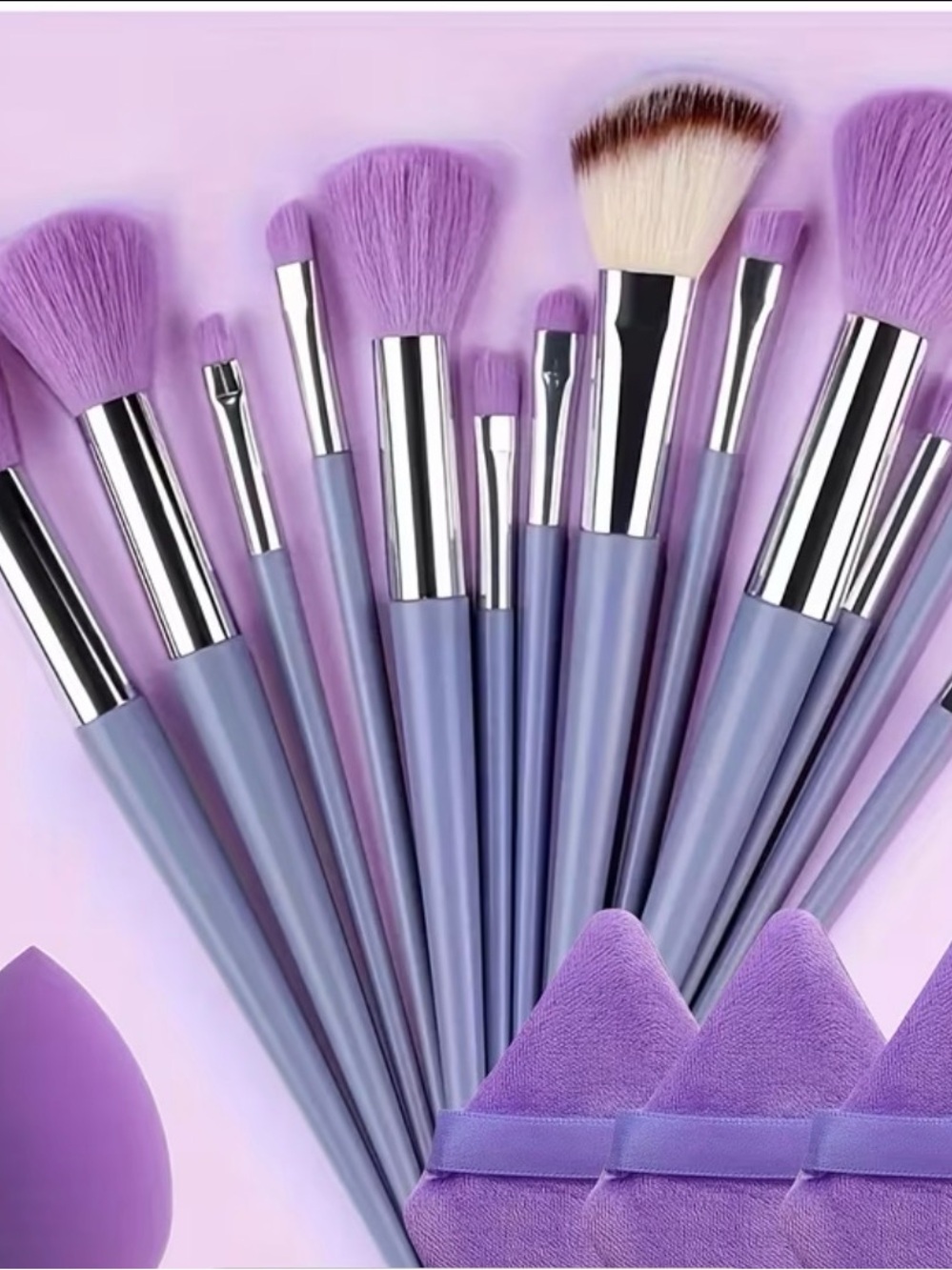 Purple Makeup Brush Set – Women's Cosmetic Brushes